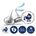 thumbnail image 1 of Darling Souvenir 190 Pcs DIY Candy&nbsp;Chocolate Labels Its A Girl Theme Stickers-Navy Blue, 1 of 2