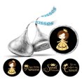 thumbnail image 1 of Darling Souvenir 190 Pcs Sweet Princess Birthday Theme Stickers chocolate Labels-Black, 1 of 2