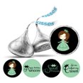 thumbnail image 1 of Darling Souvenir 190 Pcs Sweet Princess Birthday Theme Stickers chocolate Labels-Mint, 1 of 1