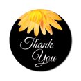 thumbnail image 1 of Darling Souvenir 45 Pcs Aster Flower Black Thank You Stickers Round Envelope Seal-1.6 Inches, 1 of 4