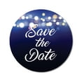 thumbnail image 1 of Darling Souvenir 45 Pcs Blue Round String Lights Save The Date Stickers DIY Envelope Seals-1.6 Inches, 1 of 4