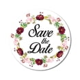 thumbnail image 1 of Darling Souvenir 45 Pcs Floral Wreath White Round Save The Date Stickers Envelope Seals-1.6 Inches, 1 of 4