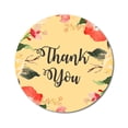 thumbnail image 1 of Darling Souvenir 45 Pcs Round Floral Border Peach Thank You Stickers Wedding Envelope Seal-1.6 Inches, 1 of 4