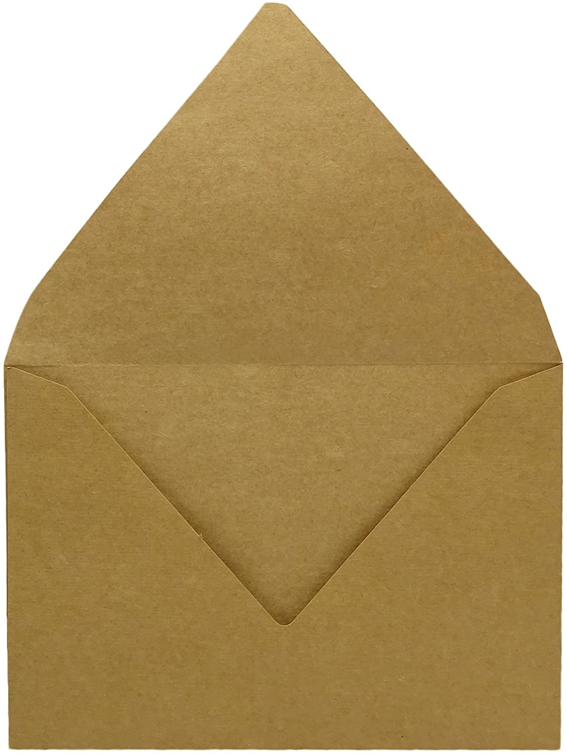 Darling Souvenir A1 Kraft High Quality Invitation Envelopes (3 5/8 x 5 1/8) Euro V-Flap 80 LBS Perfect for Invitations, Greeting Cards, RSVP, Photo, Wedding, Letters -Colours Available