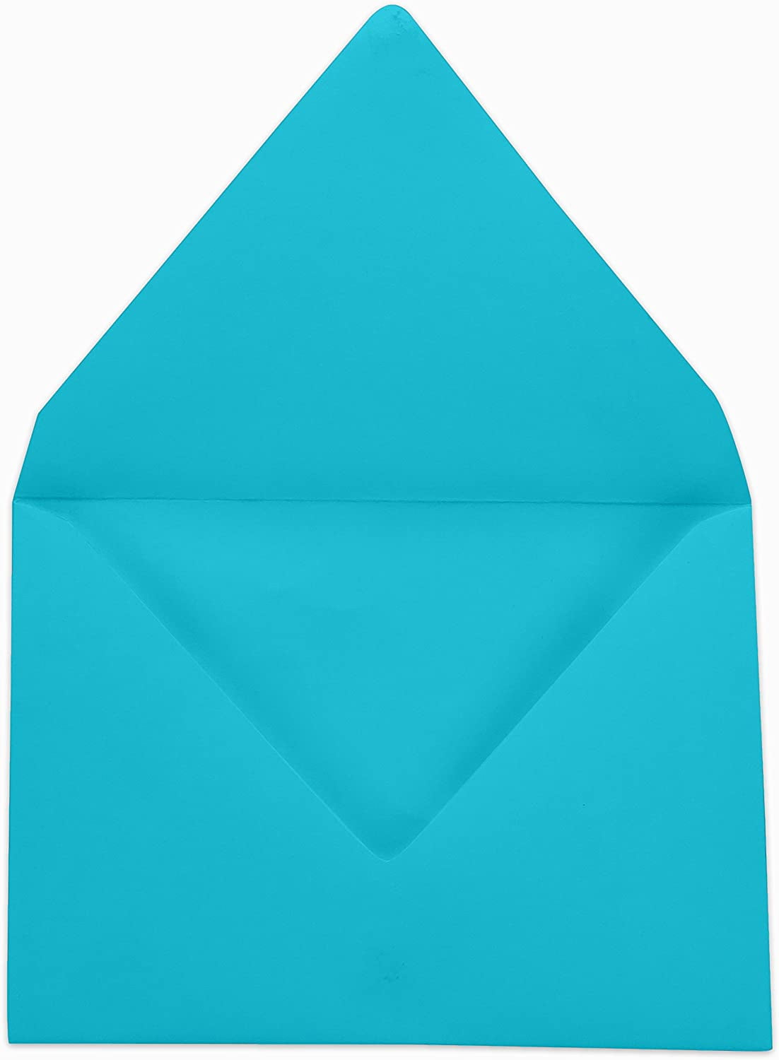 Darling Souvenir A1 Turquoise High Quality Invitation Envelopes (3 5/8 x 5 1/8) Euro V-Flap 80 LBS Perfect for Invitations, Greeting Cards, RSVP, Photo, Wedding, Letters -Colours Available
