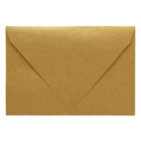 Darling Souvenir A6 Kraft High Quality Invitation Envelopes (4 3/4 x 6 1/2) Euro V-Flap 80 LBS Perfect for Weddings, Birthday, Invitations, Baby Shower,Greeting Cards -Packs & Colours Available