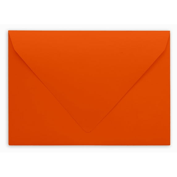 Darling Souvenir A6 Orange High Quality Invitation Envelopes (4 3/4 x 6 1/2) Euro V-Flap 80 LBS Perfect for Invitations, RSVP, Photo, Birthday, Event Invitations -Packs & Colours Available