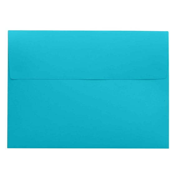 Darling Souvenir A6 Turquoise High Quality Invitation Envelopes (4 3/4 x 6 1/2) Straight-Flap 80 LBS Self-Adhesive Perfect for Weddings, Birthday, Baby Shower,Greeting Cards -Packs & Colours Available