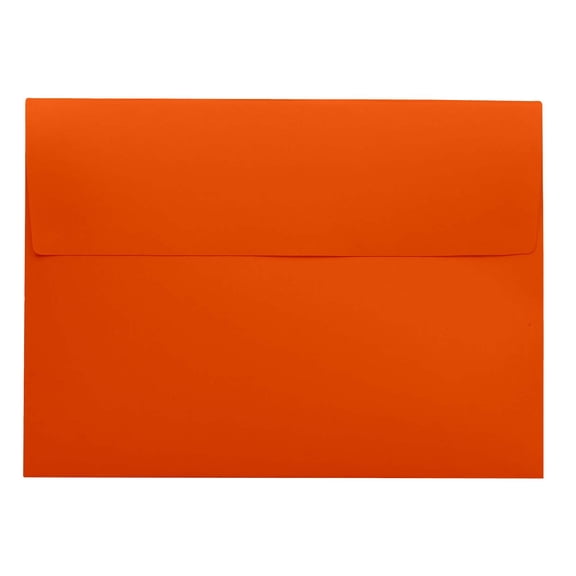 Darling Souvenir A7 Orange High Quality Invitation Envelopes (5 1/4 x 7 1/4) Straight-Flap 80 LBS Ideal for Invitations, RSVP, Photo, Wedding, Party Invitations -Packs & Colours Available