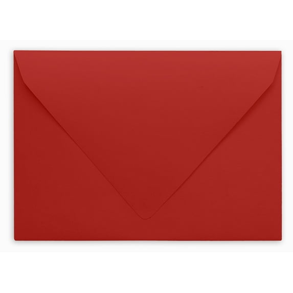 Darling Souvenir A7 Red High Quality Invitation Envelopes (5 1/4 x 7 1/4) Euro V-Flap 80 LBS Ideal for Weddings, Birthday, Invitations, Baby Shower,Greeting Cards -Packs & Colors Available