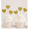 thumbnail image 1 of Darling Souvenir, Baby Shower Heart Shapes Cupcake Toppers, Birthday Wedding Party Dessert Decorations - Pack Of 20, 1 of 1