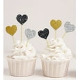 thumbnail image 1 of Darling Souvenir, Baby Shower Heart Shapes Cupcake Toppers, Birthday Wedding Party Dessert Decorations - Pack Of 20, 1 of 1