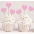 thumbnail image 1 of Darling Souvenir, Baby Shower Heart Shapes Cupcake Toppers, Birthday Wedding Party Dessert Decorations - Pack Of 20, 1 of 1