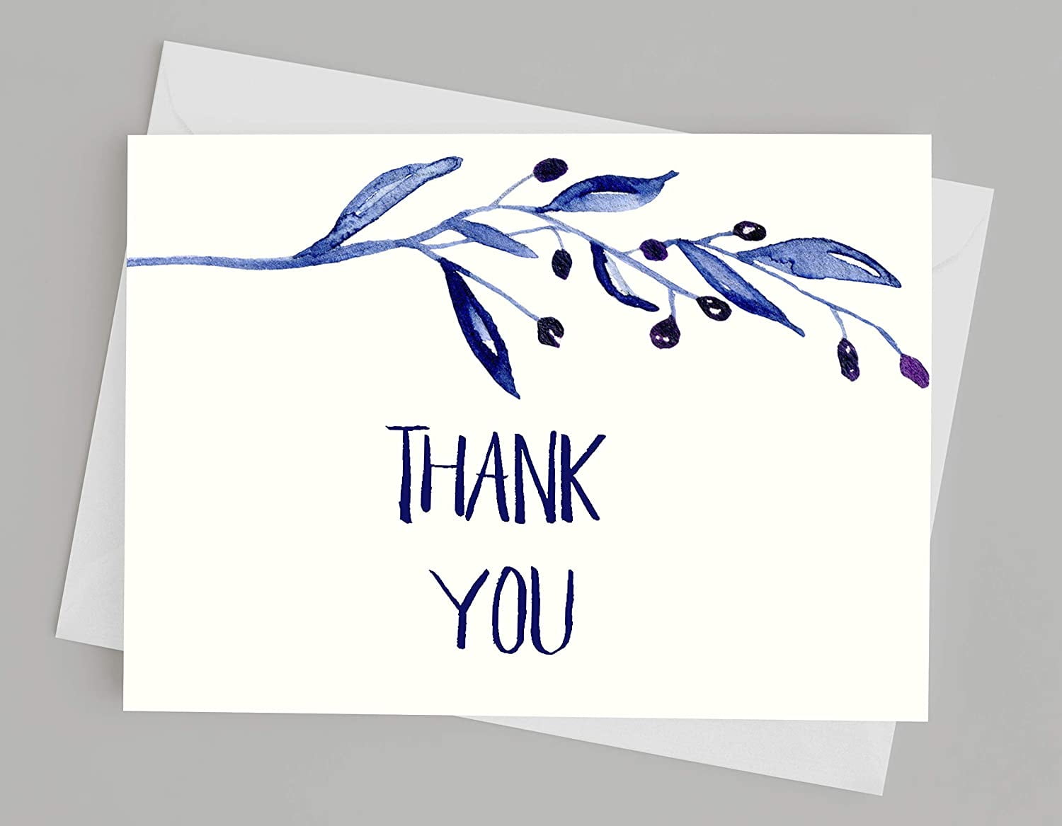 Darling Souvenir Baby Shower Thank You Notes Folded Blank Greeting Card With White Envelopes - 36 Pcs