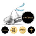 thumbnail image 1 of Darling Souvenir Baptism Theme&nbsp;Stickers Pack of 190 Pcs Candy&nbsp;Chocolate Labels-Black & Golden, 1 of 2