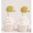 thumbnail image 1 of Darling Souvenir, Baseball Helmet Cupcake Toppers, Wedding - Birthday Party Dessert Decorations - Pack Of 20, 1 of 3