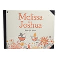 thumbnail image 1 of Darling Souvenir Beige Love Birds Silhouette Wedding Guestbook Hardbound Cover Printed Anniversary Wedding Guest Registry-9 x 12 Inches, 1 of 5