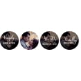 thumbnail image 1 of Darling Souvenir Black Custom Photo We Do Wedding Stickers Chocolate Labels DIY 190 Pcs, 1 of 1