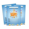 thumbnail image 1 of Darling Souvenir Blue Birthday Invitation Card 28 Pcs Fill or Write In Blank Invites Printable Party Supplies 5 x 7 Inches, 1 of 5