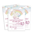 thumbnail image 1 of Darling Souvenir Blue Birthday Invitation Card 28 Pcs Fill or Write In Blank Invites Printable Party Supplies 5 x 7 Inches, 1 of 5