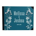 thumbnail image 1 of Darling Souvenir Blue Floral & Leaves Hardbound Cover Printed Anniversary Wedding Guestbook Scrap book-7 x 9 Inches, 1 of 5