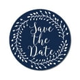 thumbnail image 1 of Darling Souvenir Blue Round 1.6 Inches Vines Border Save The Date Stickers Non Customized Gift-45 Pcs, 1 of 4