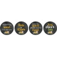 thumbnail image 1 of Darling Souvenir Candy Chocolate Labels DIY 190 Pcs Floral Wedding Stickers-Dark Gray, 1 of 1