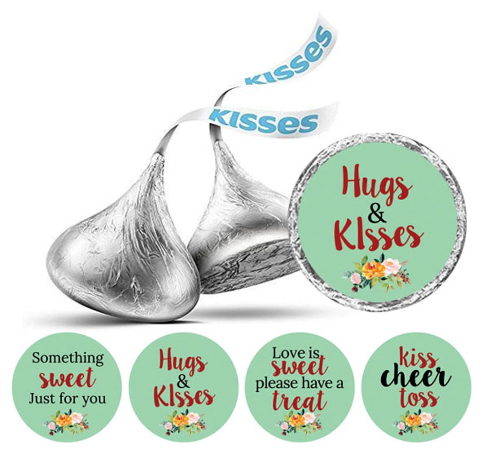 Darling Souvenir Candy Chocolate Labels DIY 190 Pcs Floral Wedding ...