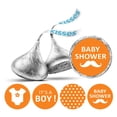 thumbnail image 1 of Darling Souvenir 190 Pieces Orange Baby Shower Chocolate Drop Labels Stickers - Self-Adhesive Mini Candy Wrappers for Favors & Party Decorations, 1 of 2