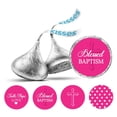 thumbnail image 1 of Darling Souvenir Candy&nbsp;Chocolate Labels 190 Pcs Sacrament Baptism Theme&nbsp;Stickers-Fuchsia Pink, 1 of 2