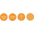 thumbnail image 1 of Darling Souvenir Candy&nbsp;Chocolate Labels 190 Pcs Sacrament Baptism Theme&nbsp;Stickers-Orange, 1 of 1