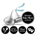 thumbnail image 1 of Darling Souvenir Candy&nbsp;Chocolate Labels Twins Sisters Custom Stickers 190 Pcs-Black, 1 of 2