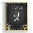 thumbnail image 1 of Darling Souvenir, Chalkboard Style 1-12 Table Numbers Chalk Board Wedding Reception Decor Table Cards (4x6 Inches), 1 of 1