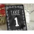 thumbnail image 1 of Darling Souvenir Chalkboard Style Table Numbers Wedding Reception Decorative Table Cards-5" x 7" (1 to 50), 1 of 4