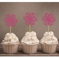 thumbnail image 1 of Darling Souvenir, Christmas Celebration Snowflake Winter Cupcake Toppers, Wedding Dessert Decorations - Pack Of 20, 1 of 3