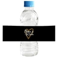 thumbnail image 1 of Darling Souvenir Classic Black With Heart WaterBottleLabels Self Adhesive Party Collection Cheers To 40WaterBottleStickers Great For Wedding, Birthday, Anniversary Party- Pack Of 32, 1 of 6