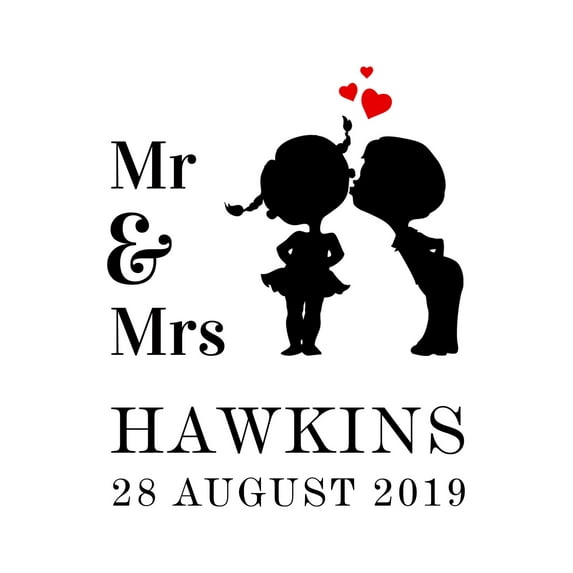 Darling Souvenir Couple Love Burlap Print Wall Decor Mr & Mrs Personalized Save The Date Wedding Gift-Burlap Print Only(8 x 10 Inches)