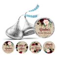 thumbnail image 1 of Darling Souvenir Custom Bridal Shower Personalized Stickers 190-Pack chocolate Labels-Beige, 1 of 2