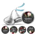 thumbnail image 1 of Darling Souvenir Custom Bridal Shower Personalized Stickers 190-Pack chocolate Labels-Gray, 1 of 2