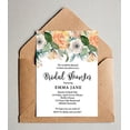 thumbnail image 1 of Darling Souvenir Custom Floral Printed Bridal Shower Invitations, Set of 10 Personalized Invites With Envelopes 5 x 7, 1 of 1