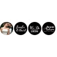 thumbnail image 1 of Darling Souvenir Custom Photo Wedding Stickers Candy Chocolate Labels 190 Pcs-Black, 1 of 1