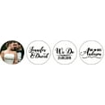 thumbnail image 1 of Darling Souvenir Custom Photo Wedding Stickers Candy Chocolate Labels 190 Pcs-White, 1 of 1