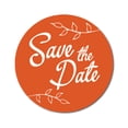 thumbnail image 1 of Darling Souvenir DIY 45 Pcs Orange Leaf Vines Save The Date Stickers Round Envelope Seal-1.6 Inches, 1 of 4
