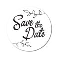 thumbnail image 1 of Darling Souvenir DIY 45 Pcs White Leaf Vines Save The Date Stickers Round Envelope Seal-1.6 Inches, 1 of 4