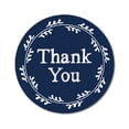 thumbnail image 1 of Darling Souvenir DIY Wreath 1.6 Inches Round Classic Thank You Navy Blue Stickers Envelope Seals-45 Pcs, 1 of 1