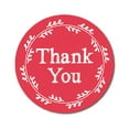 thumbnail image 1 of Darling Souvenir DIY Wreath 1.6 Inches Round Classic Thank You Pink Stickers Envelope Seals-45 Pcs, 1 of 4