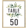 thumbnail image 1 of Darling Souvenir Decorative Rustic Leaf Table Numbers Calligraphy Wedding Table Cards-4" x 6" (1 to 20), 1 of 2