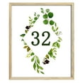 thumbnail image 1 of Darling Souvenir Double Sided Print Rustic Leaf Table Numbers Decorative Wedding Calligraphy Table Cards-4" x 6" (1 to 20), 1 of 2