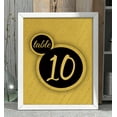 thumbnail image 1 of Darling Souvenir Double Sided Print Speech Bubble Table Numbers Wedding Decorative Table Top Cards-4" x 6" (1 to 12), 1 of 1