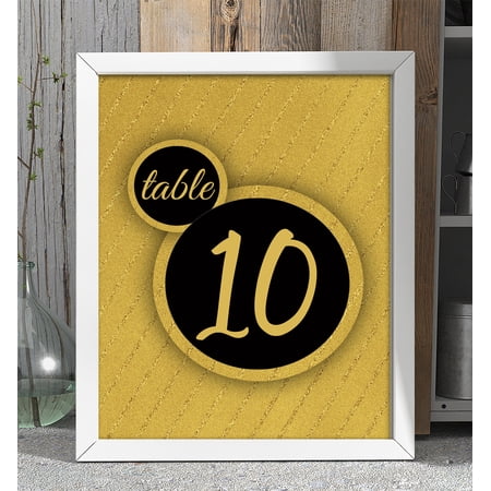 Darling Souvenir Double Sided Print Speech Bubble Table Numbers Wedding Decorative Table Top Cards-4" x 6" (1 to 12)